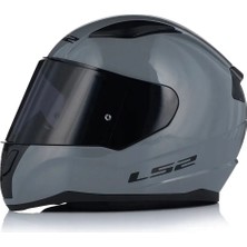 Ls2 Rapıd 2 Nardo Gri Fullface Motosiklet Kaskı Siyah Camlı +Şefaf Cam