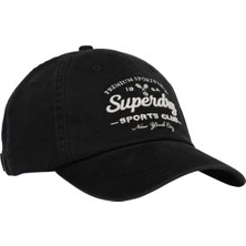 Superdry Siyah Kadın Logo Baskılı Şapka Y9011024A
