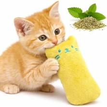 Esranın Dünyası Sogud Catnip Kedi Oyuncağı Sarı – Sesli Peluş Kedi Oyuncak, Isırınca Ses Çıkaran Plush Cat Toy, Yumuşak Dayanıklı Mini Boy Kedi Oyuncağı, Kediler Için Eğlenceli Oyuncak