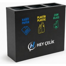 3’lü Sıfır Atık Geri Dönüşüm Ünitesi (EC-103) – Metal Atık Ayrıştırma Sistemi | Hey Çelik