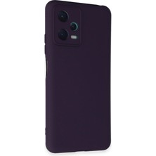 Flzdgnkr Newface Xiaomi Redmi Note 12 5g Kılıf Nano Içi Kadife Silikon - Mor