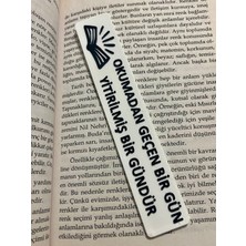 Serüven Motivasyon Mesajlı Şık Kitap Ayracı - Okurlara Özel - Kitap Okuma Hevesini Arttıran Ayraç - 3D Baskı (14X2.5CM)