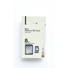 HiboTekno 8 GB Adaptörlü Micro SD Kart Hızlı Veri Aktarım Class 10 Uyumlu Cihazlar İçin
