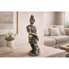 Imosas Antik Savaşçı Heykeli 30 cm | Dekoratif Roma Figürü | Vintage Biblo | Salon & Ofis Dekoru