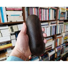 Mahfuz Leather Crazy Hors Gerçek Deri Tamamen El Emeği Kalemlik Kalem Kutu 16,5 cm 6,9 cm Ebatlarında DAK183