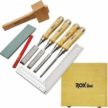 Rox Wood Iskarpela Seti 8 Parça Ahşap Kutulu