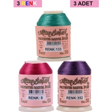 Ata Store 3 Adet Altınbaşak Oya ve Dantel Ipi 20 gr - Royaleks - No: 006 - 352 - 133