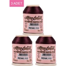 Ata Store 3 Adet Altınbaşak Oya ve Dantel Ipi 20 gr - Royaleks - No: 112
