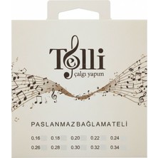 Telli Çalgı Yapım Kısa Sap Ince Bam Teli 0,40 mm