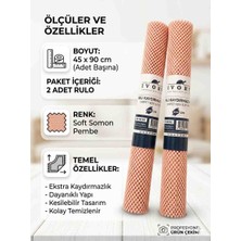 Ivory Halı Kaydırmaz Mat 45X90 cm 2 Ad ( Carpet Non - Slip Mat)