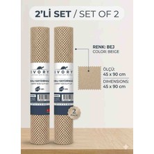 Ivory Halı Kaydırmaz Mat 45X90 cm 2 Ad ( Carpet Non - Slip Mat)