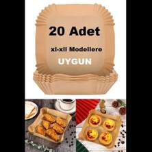 sbodurhome Büyük Boy Air Fryer Fritöz Pişirme Kağıdı 20 Adet