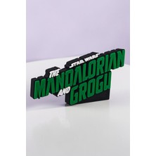 Hunga Mandalorian Grogu  Logo -  Masa Üstü Figür