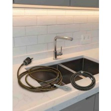 BİMEX Matkap Uyumlu Lavabo Açma Spirali 16MM 3 Metre ( Sök-Tak) Pim Anahtarlı  Baget Özel Açıcı Başlıklı