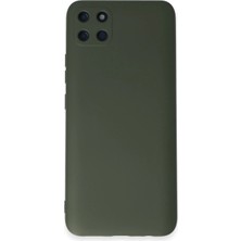 Flzdgnkr Newface Realme C11 Kılıf Nano Içi Kadife Silikon - Koyu Yeşil