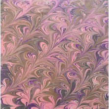 ElifEbru Exclusive Handicrafts Ebru Sanatı El Yapımı Pembe Mor Gri Yeşil Sura Ipek Eşarp Se 68