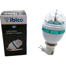 Go İthalat 3W Adaptörlü Dönebil Disko Lamba (5582)