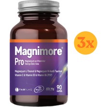 Magnimore Pro 90 Kapsül - 3 Adet (Toplam 270 Kapsül) - Dezenfektan Hediyeli (%72 Alkol)