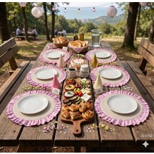 Hobizer Tekstil Piknik Supla Amerikan Servisi 6 Adet 40X40 cm