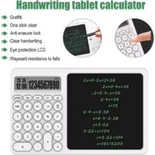 Colezium Çok Amaçlı Digital Hesap Makinesi LCD Ekran Yazma Tableti Ofis Okul Için Silinebilir El Yazısı Not Defteri