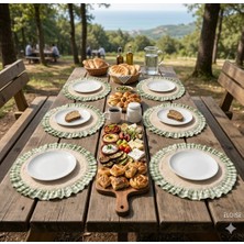 Hobizer Tekstil Piknik Supla Amerikan Servisi 6 Adet 40X40 cm