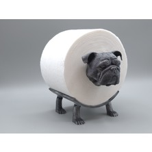 Ingiliz Bulldog Tuvalet Kağıdı Tutucu Dekoratif Aksesuar