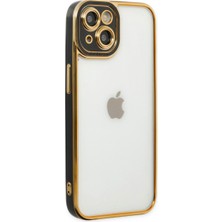 Bezos iPhone 14 Plus Kılıf Liva Lens Silikon - Siyah