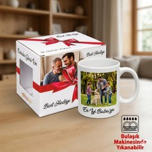 Best Hediye Babalar Günü Lüx Kupa Bardak+Istenilen Resimli Kutu