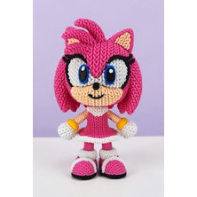 Hunga Sonic - Amy Rose Yün Örgü Görünümlü Figür