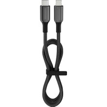 sbodurhome 27 Watt 3A Usb-C To Lighning 2m Hızlı Şarj Kablosu Siyah FC42