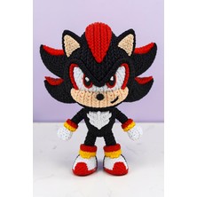 Hunga Sonic - Kirpi Shadow Yün Örgü Görünümlü Figür