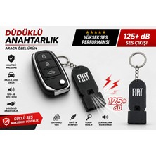 YSN Sounds Düdüklü Fiat Anahtarlık , Fiat Logolu Islık Çalan Araç Anahtarlık - Hediyelik Fiat Araba Anahtarlığı