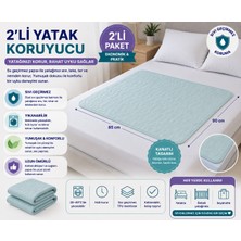 Ata Exclusive Fabrics Abso 2 Li Paket Yüksek Emici,sıvı Geçirmez,yıkanabilir Yatak Koruyucu (85X90 Cm)