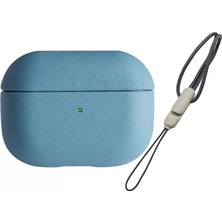 Sora Home Newface Apple Airpods 3 (3.nesil) 405 Deri Kılıf - Sierra Blue