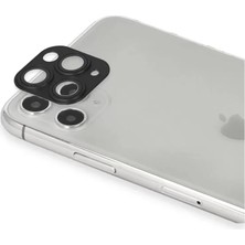 Sora Home Newface Apple iPhone 11 Pro Max Pers Alüminyum Kamera Lens - Siyah