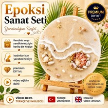 IQ ART Epoksi Reçine Seti – Deniz Temalı Premium Yaratıcılık Seti – Video Eğitimli Epoksi Reçine Kiti- Hobi Kiti