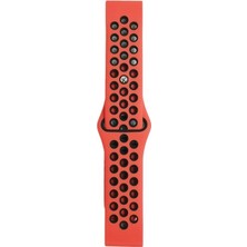Colezium Watch 20MM Spor Delikli Kordon - Kırmızı-Siyah