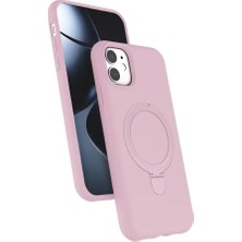 Sora Home Newface Apple iPhone 11 Regal Magsafe Standlı Kapak - Açık Pembe