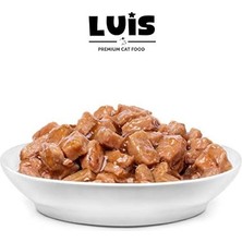 Luis Parça Tavuk Etli Soslu Kedi Konservesi 400 gr x 12 Adet