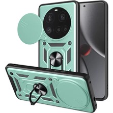 Sora Home Newface Xiaomi Mi 15 Ultra Kılıf Pars Lens Yüzüklü Silikon - Yeşil