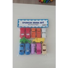 Bodrum Asel 10'lu Karışık Oyuncak Araba Seti - Renkli Iş Makineleri, Spor Arabalar ve Tren - Çocuklar Için Eğitici ve Eğlenceli Araç Paketi