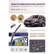 AutoBase Peugeot 301 Ön Cam Silecek Takımı 2012-2020