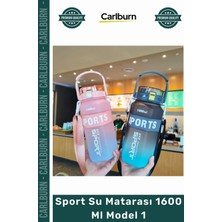 Carlburn Özel Üretim Tritan Bpa Içermeyen Sızdırmaz Sağlıklı Ergonomik Kaliteli Sport Su Matarası 1600 ml