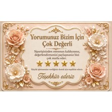 3D Tasarım Yorum Kartı | Sipariş Teşekkür Kartı | Küçük Işletme Kartı