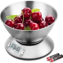 sbodurhome LCD Ekran Elektronik Dijital Mutfak Terazisi Inox Hassas Mutfak Tartısı