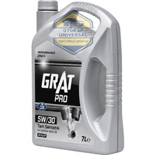 Grat 5W-30 Tam Sentetik Motor Yağı 7 Litre Apı Sl/cf Benzinli Dizel Araç Yağı