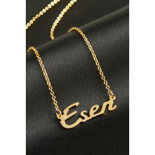 Zero Land Shopilke Eser Isimli Kolye -Sarı