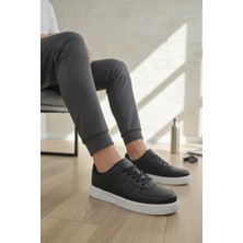 Enoch Erkek Deri Dokulu Hafif Kalın Tabanlı Bağcıklı Klasik Günlük Spor Ayakkabı Sneaker