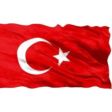 Türk Bayrağı 50X75 cm – Kalın Alpaka Kumaş – Dayanıklı, Renk Solmaz, Çift Dikişli Türk Bayrağı 𐱅𐰇𐰼𐰚