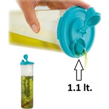 Tupperware Oval Zeytinyağlık 1.1 Litre  Yeni Renk  Gözalıcı Mavi